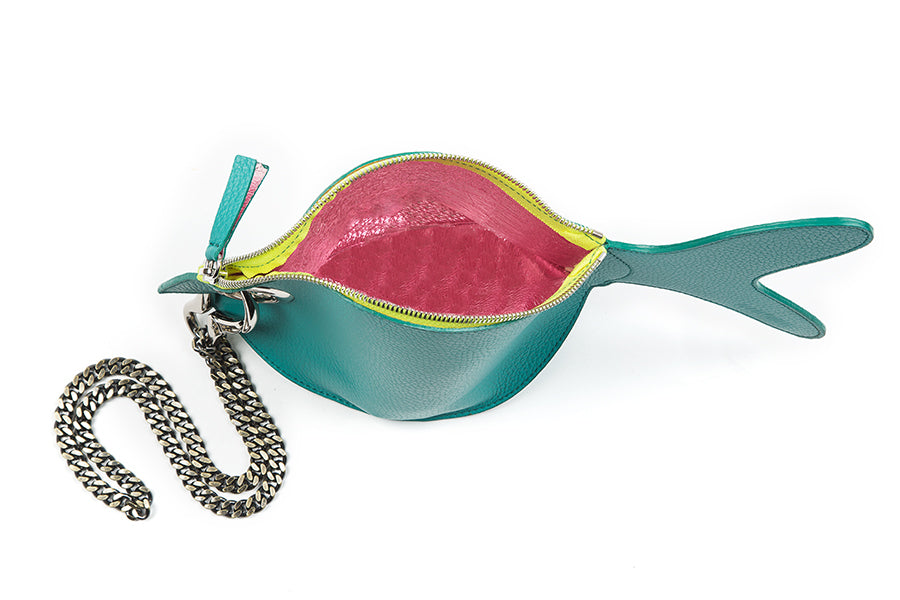 Fish Bag - Verde - Anna Cortina #ArtMeetsFashion