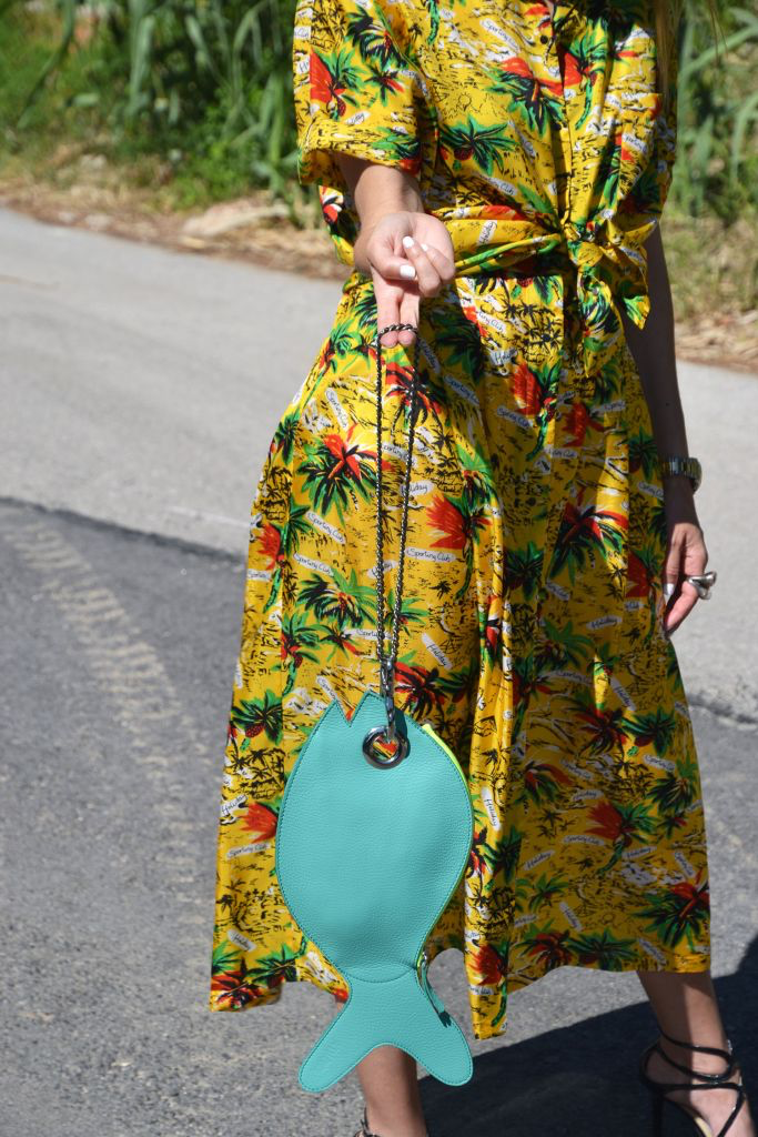 Fish Bag - Verde - Anna Cortina #ArtMeetsFashion