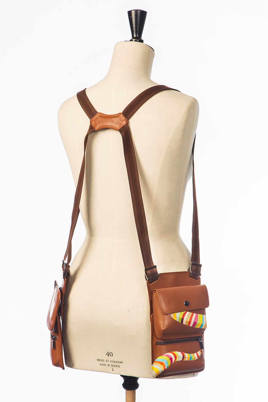 Harness Bag - Stripes on Snake - Anna Cortina #ArtMeetsFashion