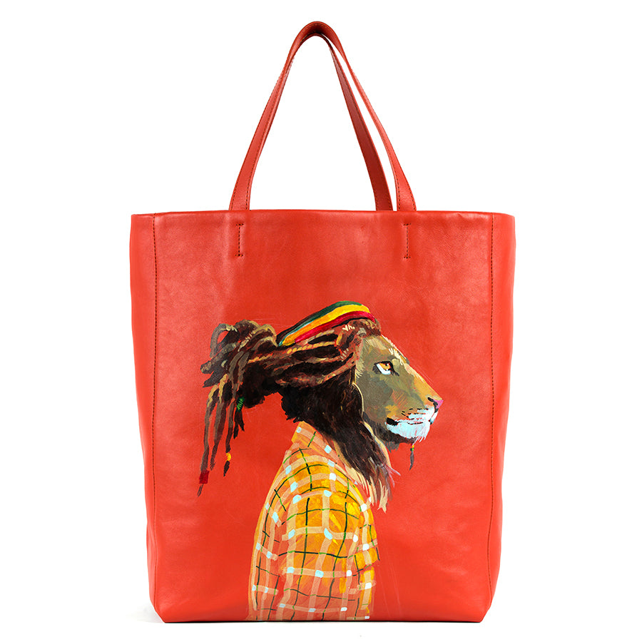 Tote Bag - Rasta Lion - Anna Cortina #ArtMeetsFashion