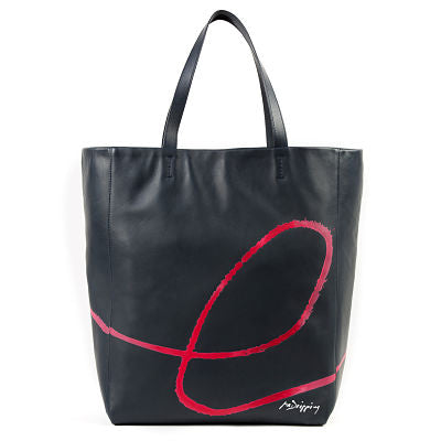 Tote Bag - Rojo sobre Negro - Anna Cortina #ArtMeetsFashion
