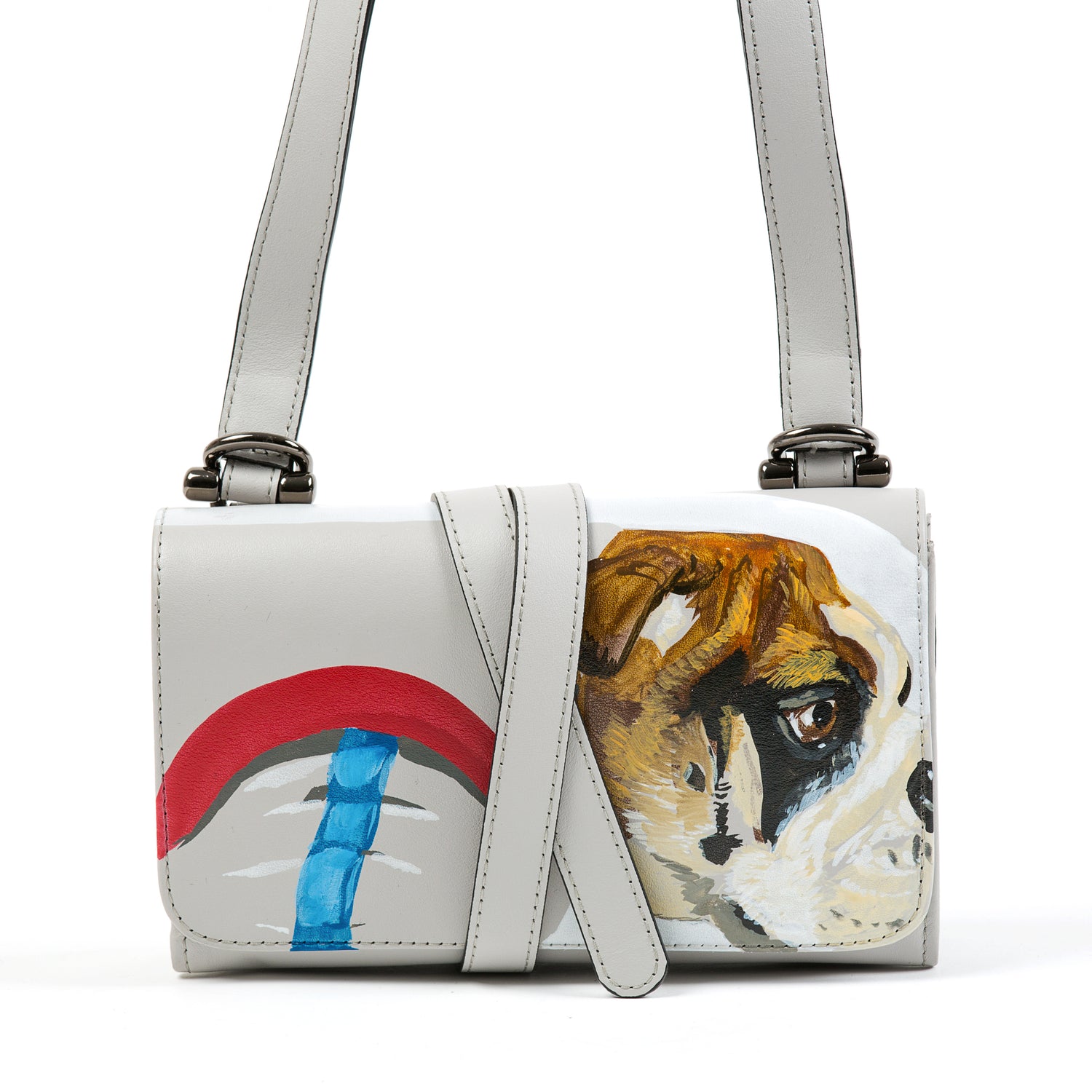 Survival Bag - Dog on Snow - Anna Cortina #ArtMeetsFashion