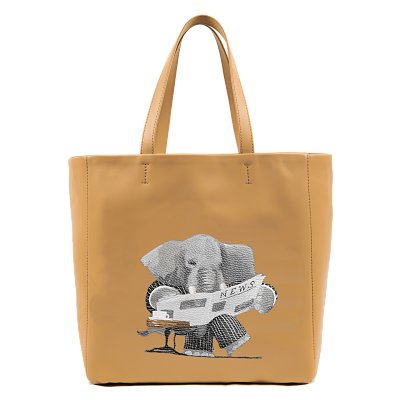 Tote Bag - Smart Elephant - Anna Cortina #ArtMeetsFashion